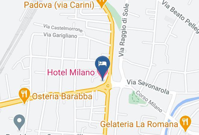 Padua - Hotel Milano Maps