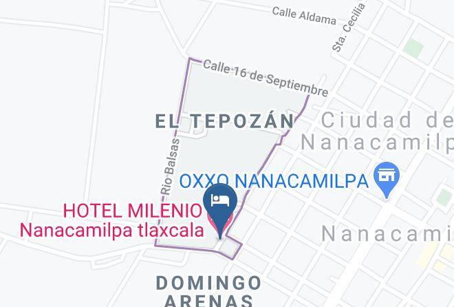 Nanacamilpa De Mariano Arista - Hotel Milenio Nanacamilpa Tlaxcala Maps