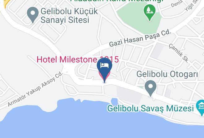 Hotel Milestone 1915 Map