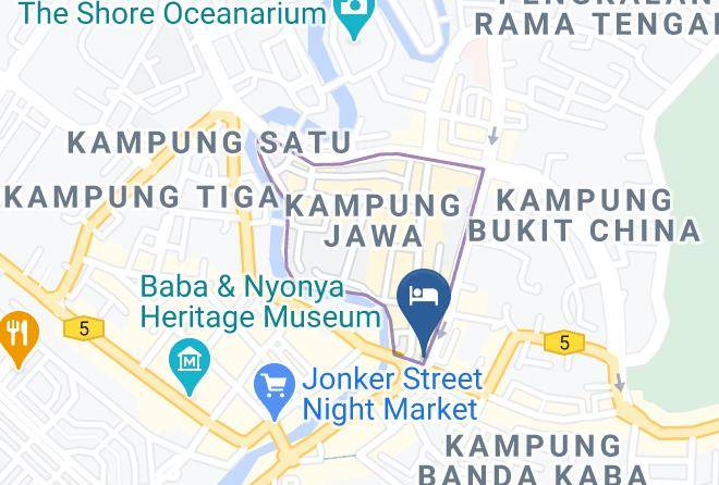 Melaka Tengah - Hotel Mill Road Maps