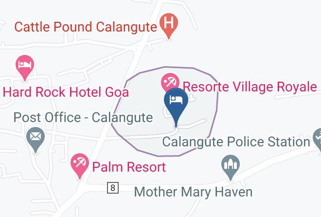 Bardez - Hotel Millennium Inn Calangute Maps