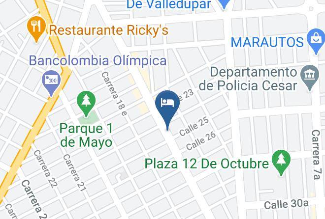 Valledupar - Hotel Millrose Maps