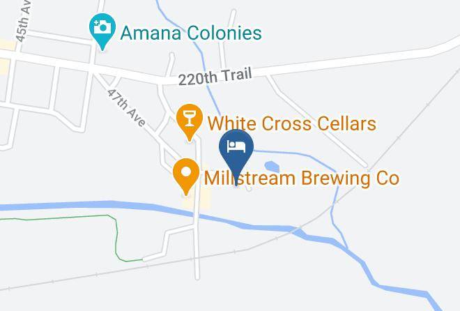 Iowa - Hotel Millwright In Amana Maps