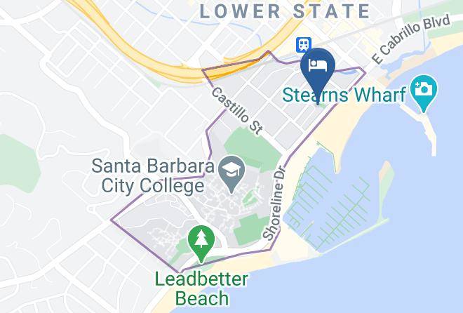 Santa Barbara - Hotel Milo Santa Barbara Maps