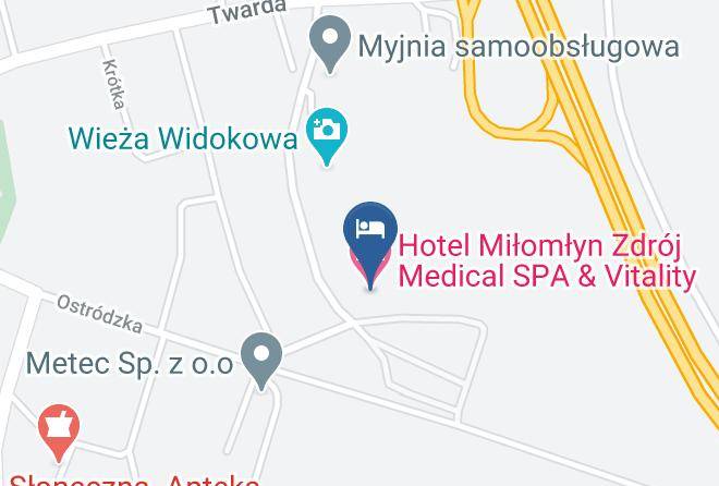 Hotel Milomlyn Zdroj Medical Spa & Vitality Map