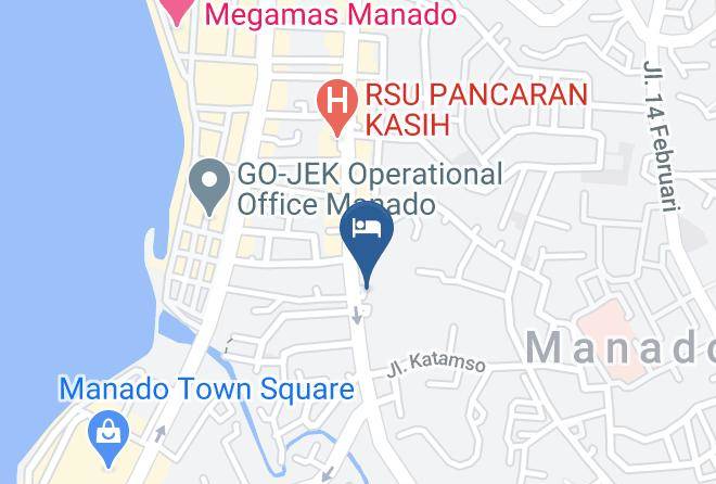 Kota Manado - Hotel Minahasa Maps