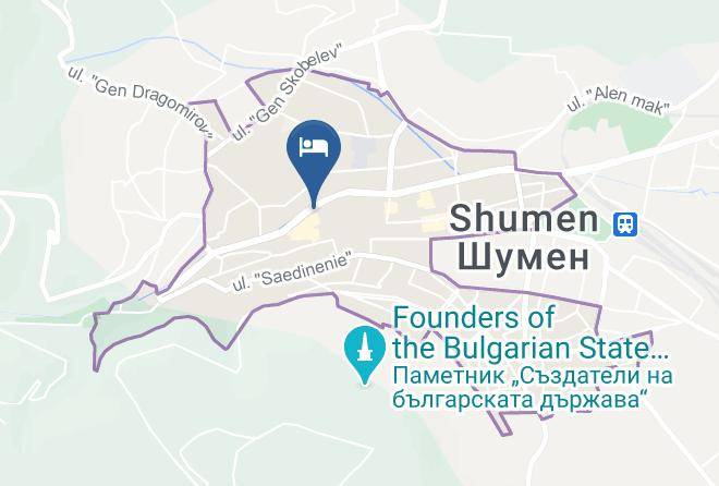 Shumen - Hotel Minaliya Vek Maps