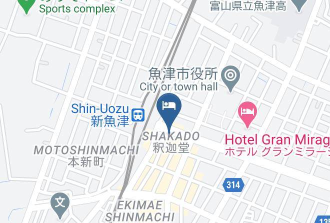 Uozu City - Hotel Minamikan Maps