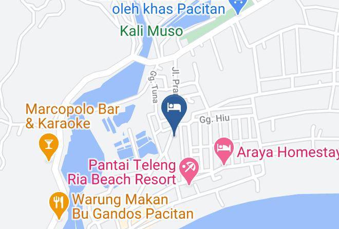 Pacitan Regency - Oyo 1069 Hotel New Rajawali Maps