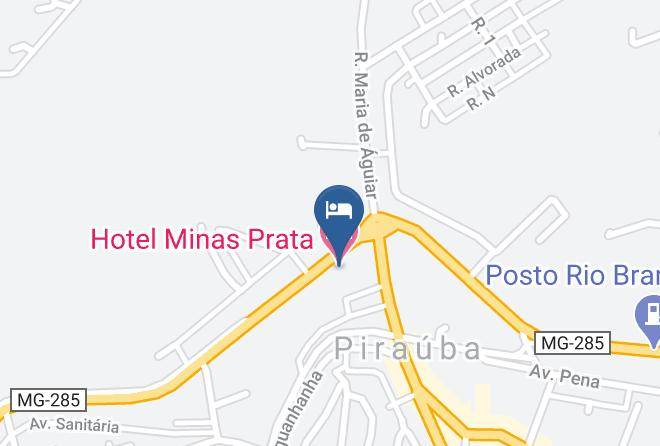 Pirauba - Hotel Minas Prata Maps