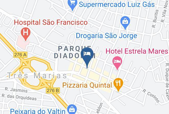 Tres Marias - Hotel Minas Maps