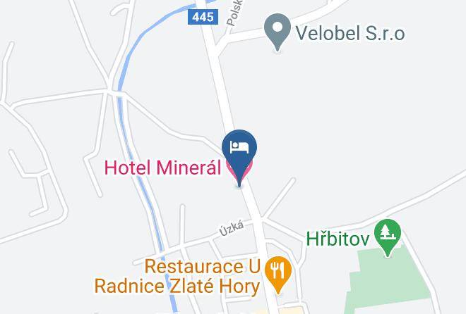 Jesenik - Hotel Mineral Maps
