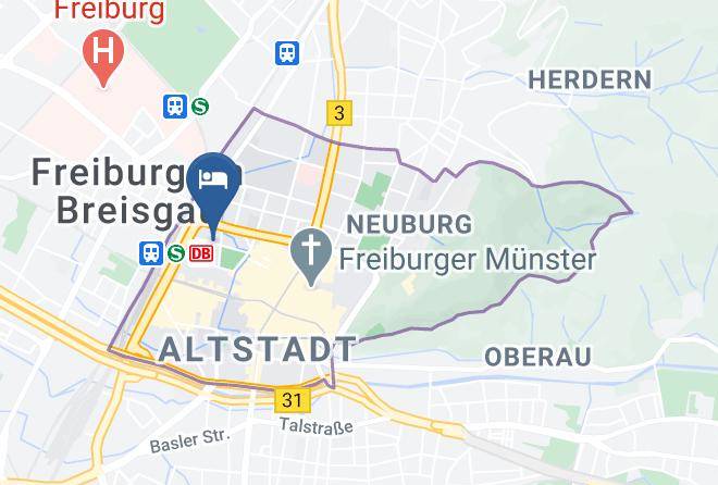 Freiburg - Hotel Minerva Maps
