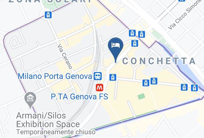 Milan - Hotel Minerva Maps