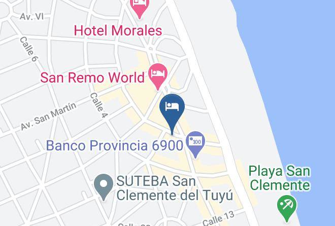 Mar Del Tuyu - Hotel Minerva Playa Maps