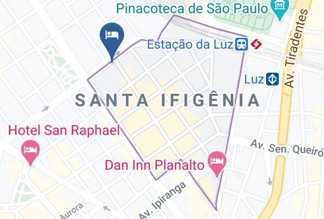 Sao Paulo Santa Cecilia - Hotel Minho Maps