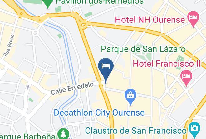 Ourense - Hotel Mino 1 Estrella Maps