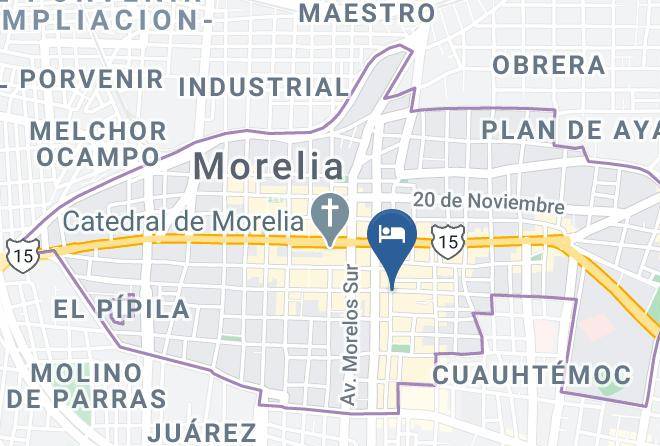 Morelia - Hotel Minzicuri Maps