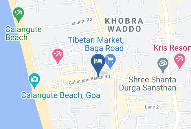 Bardez - Hotel Mir Palace Beach Resort Maps