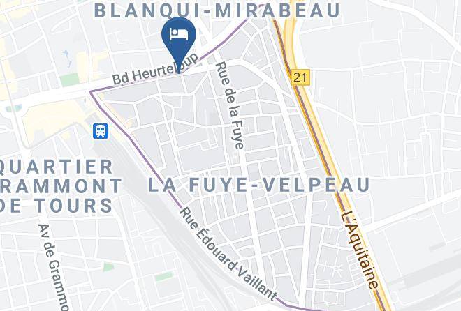 Indre Et Loire - Hotel Mirabeau Maps