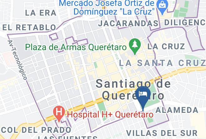 Santiago De Queretaro - Hotel Mirabel Maps