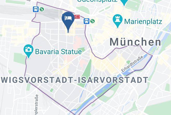 Munich District - Hotel Mirabell By Maier Privathotels Maps