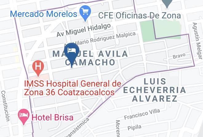Coatzacoalcos - Hotel Mirador Maps