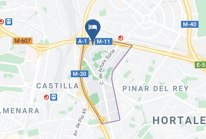 Madrid - Hotel Mirador De Chamartin Maps