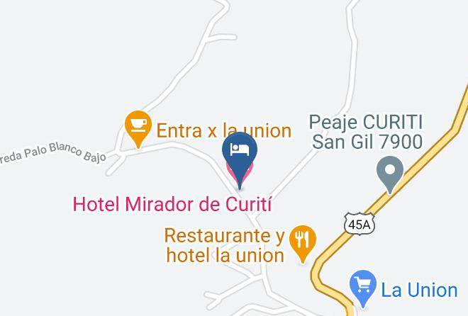 Curiti - Hotel Mirador De Curiti Maps