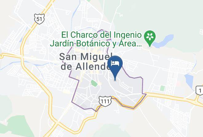 San Miguel De Allende - Hotel Mirador Del Frayle Maps