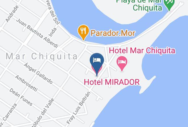 Mar Chiquita - Hotel Mirador Maps