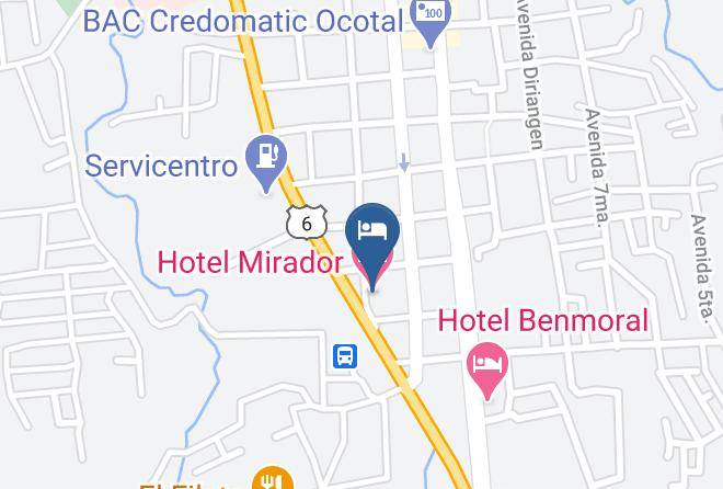 Ocotal - Hotel Mirador Maps