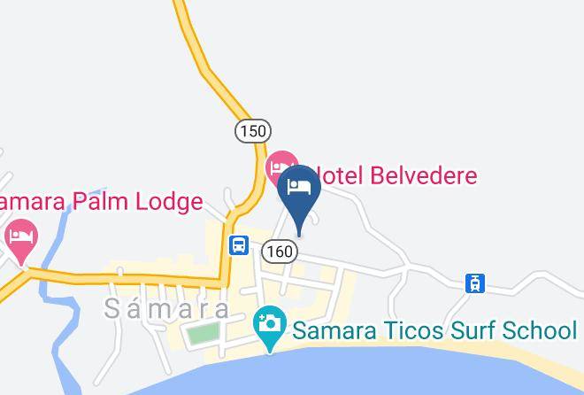 Nicoya - Hotel Mirador Samara Maps