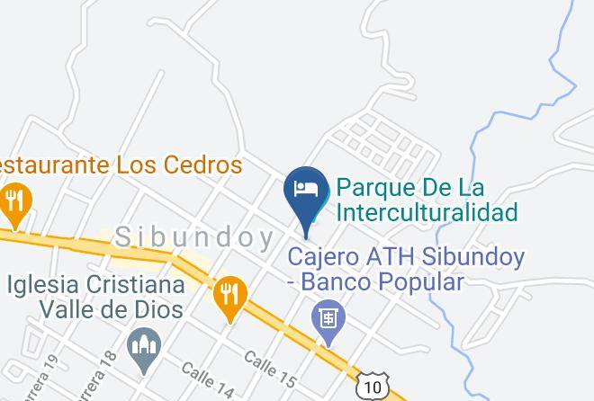Sibundoy - Hotel Mirador San Rafael Maps