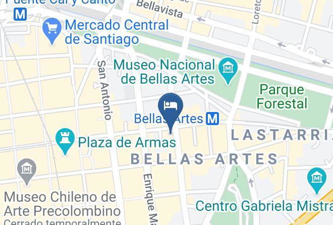 Santiago - Hotel Miraflores Maps