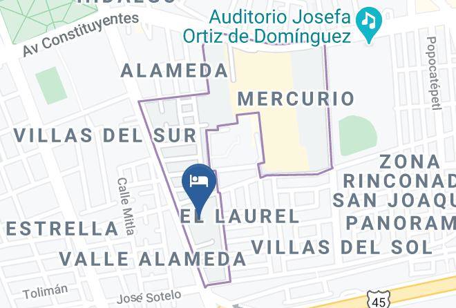 Santiago De Queretaro - Hotel Mirage Maps