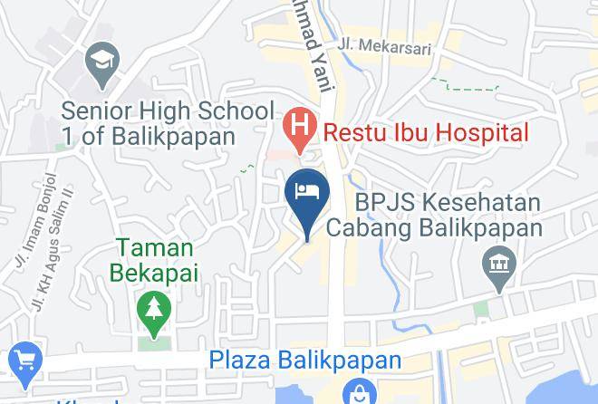 Hotel Mirama Balikpapan Map