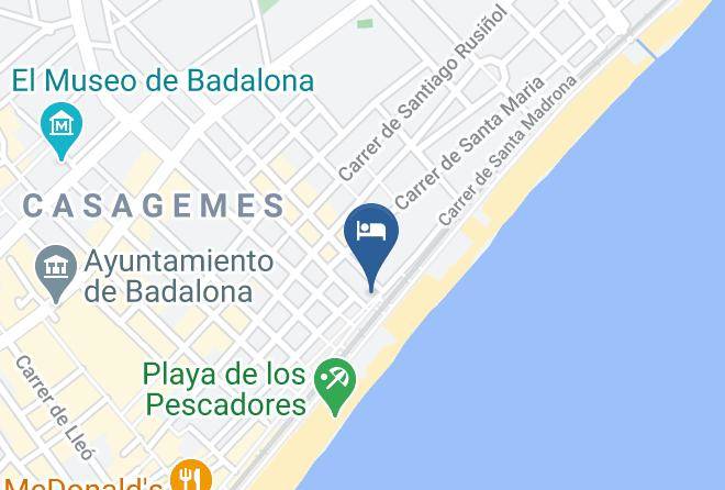 Barcelona - Hotel Miramar Badalona Maps