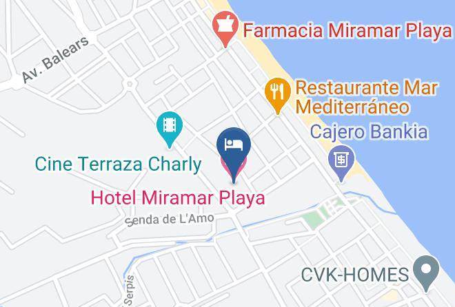 Valencia - Hotel Miramar Playa Maps