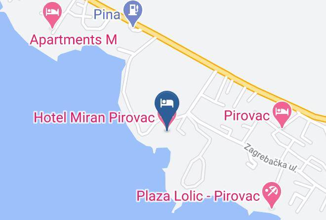 Pirovac - Hotel Miran Pirovac Maps