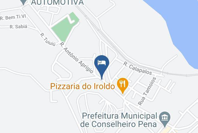 Conselheiro Pena - Hotel Miranda Maps