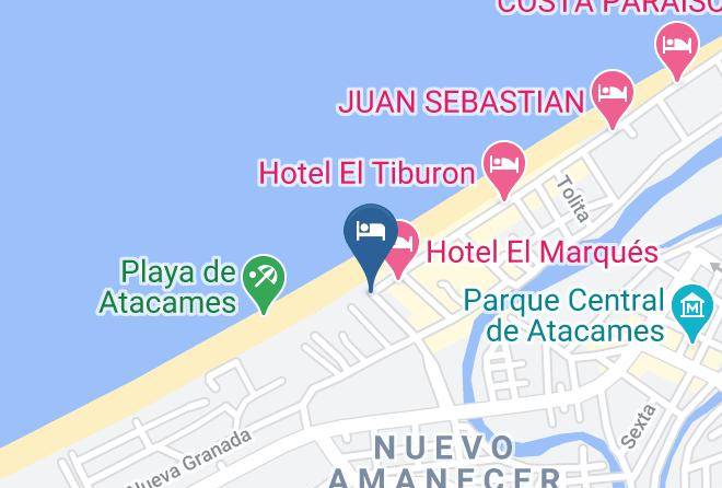 Atacames - Hotel Miravalle Maps