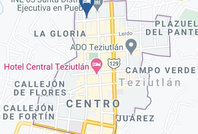 Hotel Mision Benjamin Map