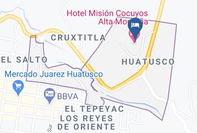Huatusco - Hotel Mision Cocuyos Alta Montana Maps