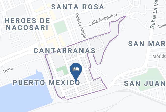 Salina Cruz - Hotel Mision San Jose Maps