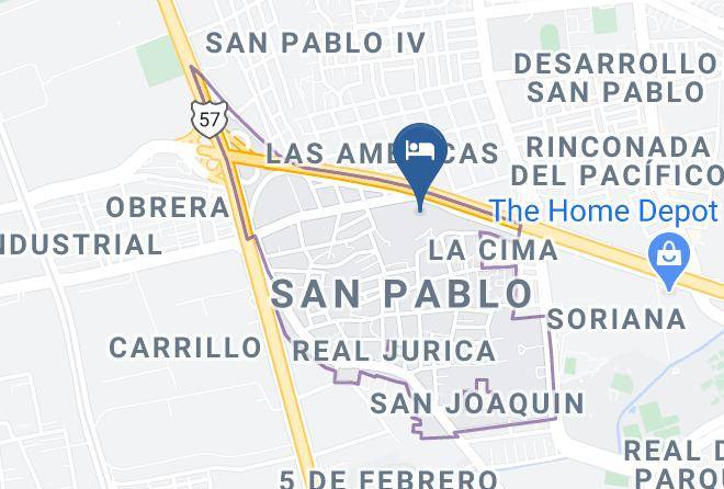 Santiago De Queretaro - Hotel Mision Maps