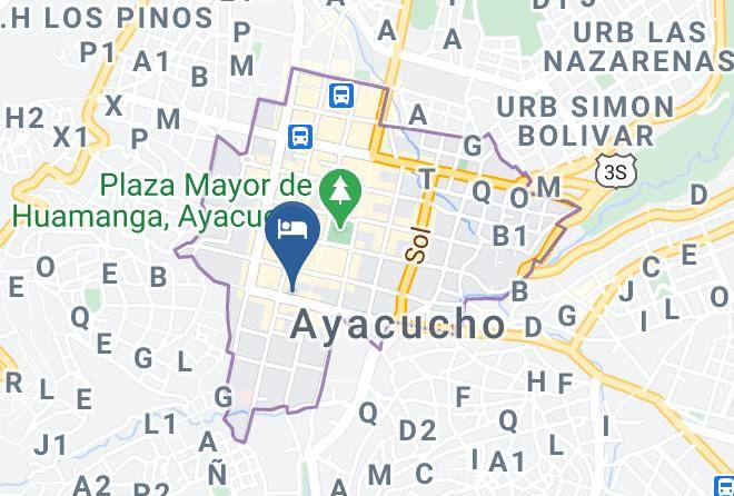 Huamanga - Hotel Misky Samay Maps