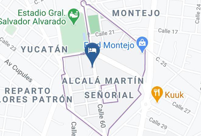 Merida - Hotel Misol Ha Merida Maps