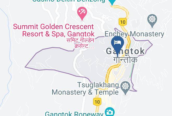 Gangtok - Hotel Mist Tree Mountain Maps