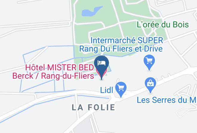 Pas De Calais - Hotel Mister Bed Berck Rang Du Fliers Maps